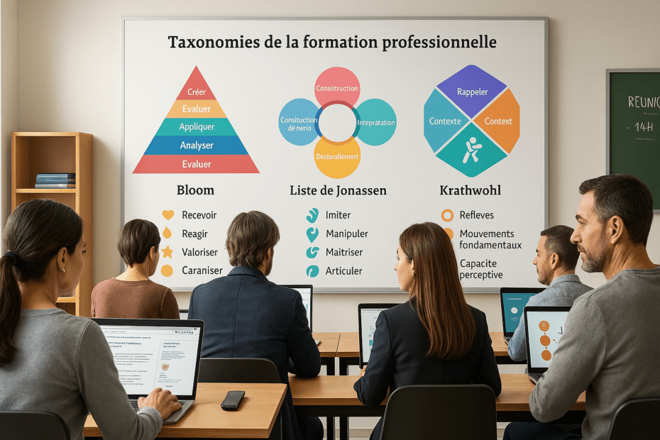 les taxonomies utilisées dans la formation professionnelle