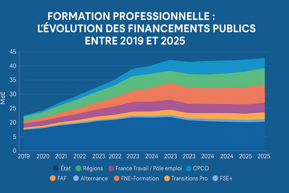 Evolution financements de la formation pro