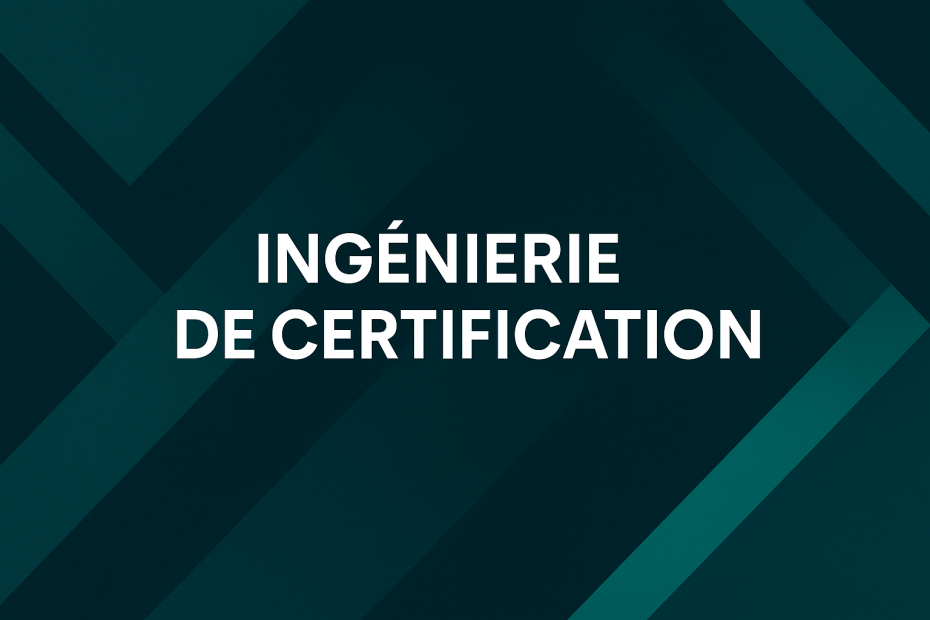 Ingenierie de certification Ingenierie de certification