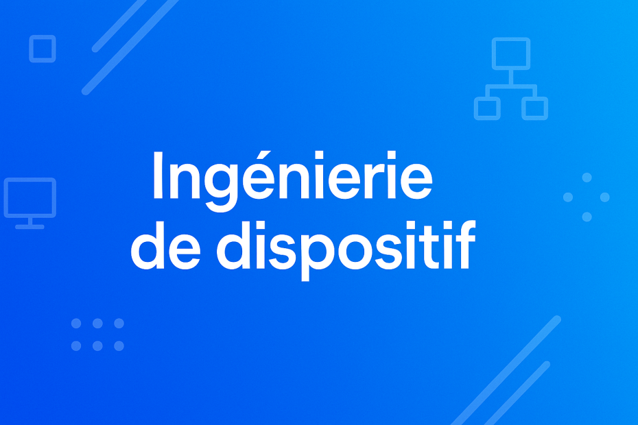 Ingenierie de dispositif Ingenierie de dispositif